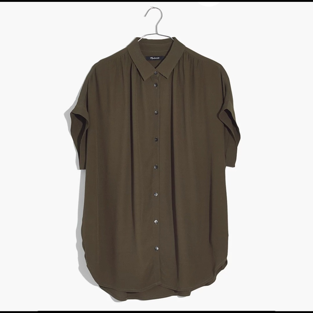 Madewell top/tunic — size S color Kale